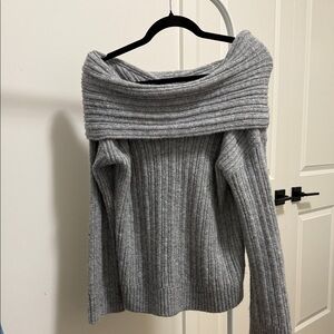 Grey princess Polly off shoulder knit